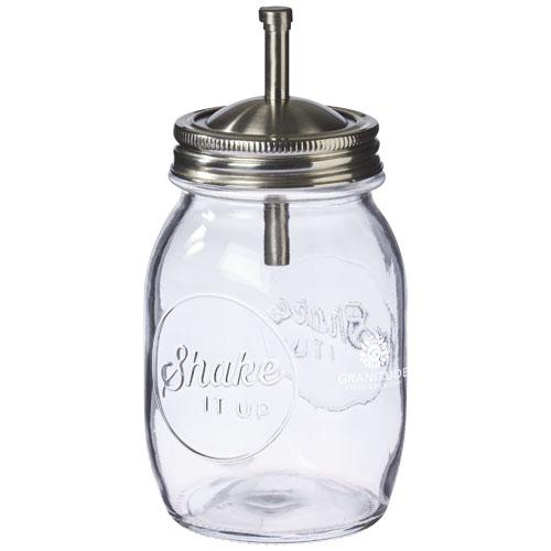 Pot Mason pour assaisonnement - Drizzler avec couvercle amovible - 500 ml - Verre et acier - Compatible lave-vaisselle - Jamie Oliver - 11291800_0