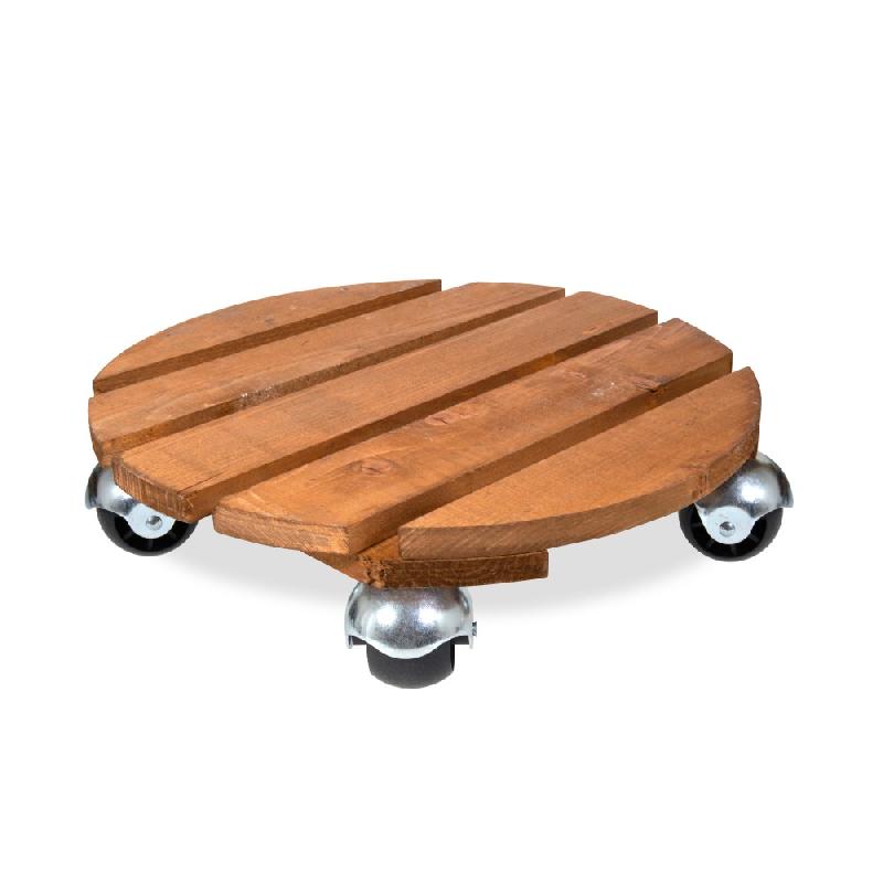 Roule-plante en bois rond naturel - Basics - 37,5 cm_0