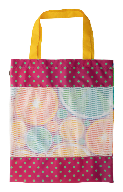 Sac shopping personnalisé en polyester 190T - impression sublimation - étiquette RPET_0