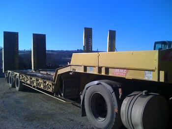 Semi-remorque porte-engins d'occasion CASTERA 2003 - 2 essieux - Groupe - Translation - Plateau 6,90 m - n° 3814_0