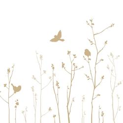 Serviettes 33 x 33cm  joyeuse nature dore (240 unités) MESA BELLA - beige Matériau naturel 3701168951650_0