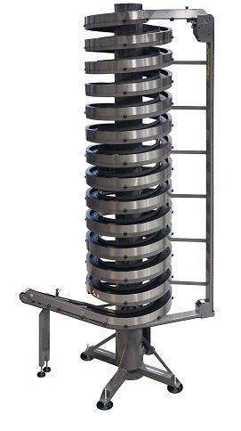 SpiralVeyor SVs - Convoyeur hélicoïdal compact à tapis étroit pour petits packs et liquides_0