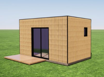 Studio de jardin - KIT&A - 12m² en kit avec cloisonnement, menuiserie et électrique_0