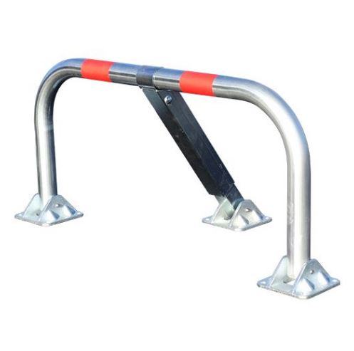 14022 - Barrière de parking rabattable standard renforcée - 98x45x40 cm - Tube galvanisé avec serrure à clé_0