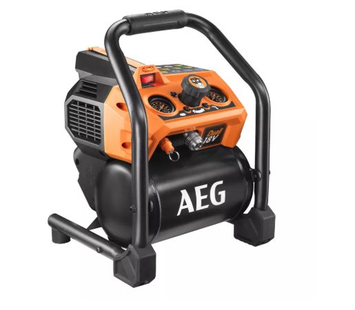 Compresseur Dual Brushless 18V BK18-38BL - AEG - Réservoir 3,8 L - Pompe sans huile - Régulateur précis_0