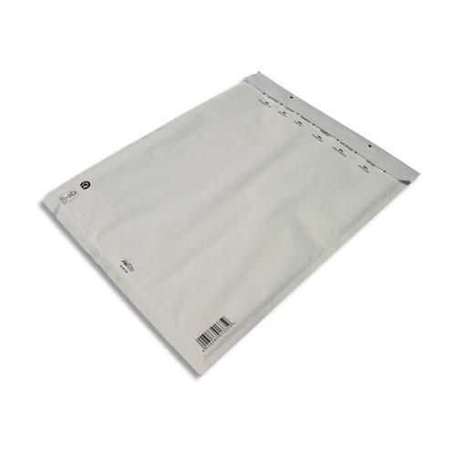 Airpro boîte de 50 pochettes à bulles d'air en kraft blanc, fermeture auto-adhésive, format 30 x 44,5 cm_0