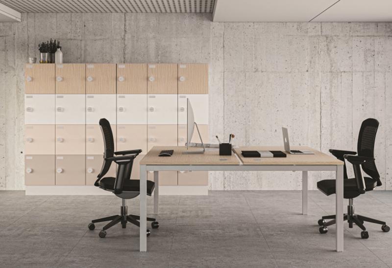 Casier de rangement de bureau - 6-casiers,serrure-a-code_0