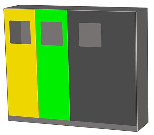 Corbeille tri sélectif cbt 30_0