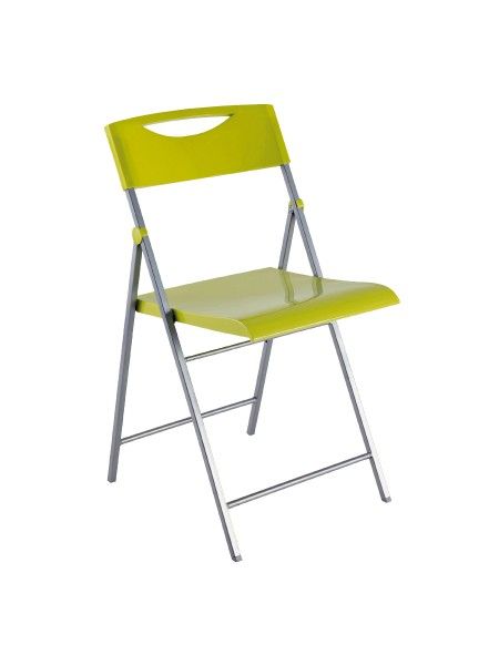 Cpsmile V - Chaise pliante - Alba - Structure en acier - Finition glossy verte_0