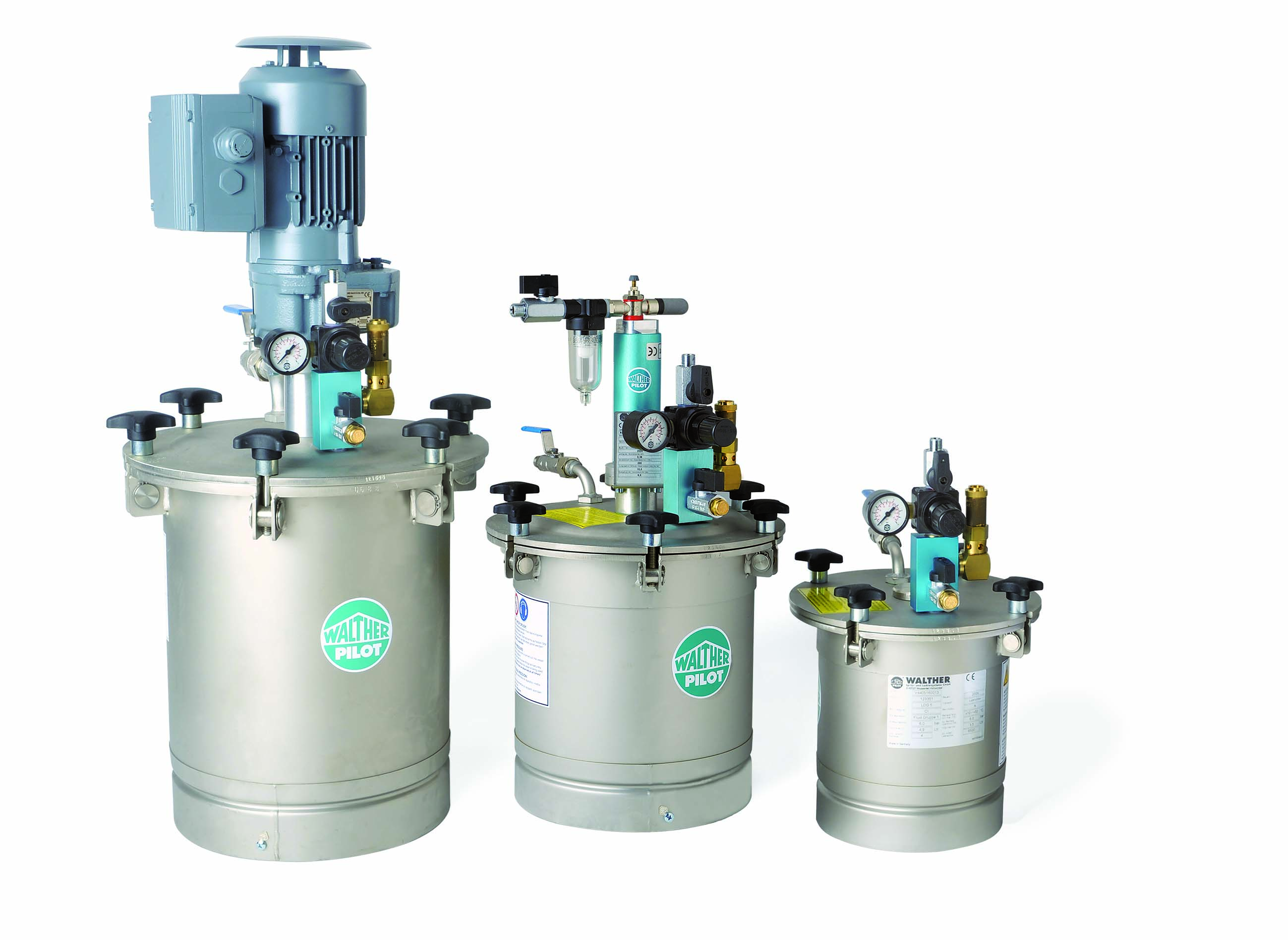 Cuves série LDG - Inox léger - Capacité de 5 à 20 litres - Agitation manuelle, pneumatique ou électrique_0