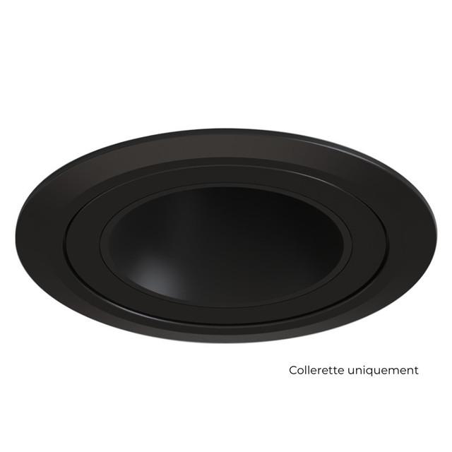 DECODAP Collerette adaptation plafond diam. 83mm - Coloris Noir mat pour HYDRA - D102MB - SOLUM_0