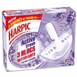 HARPIC BOITE DE 3 BLOCS CUVETTE WC LAVANDE 11129301