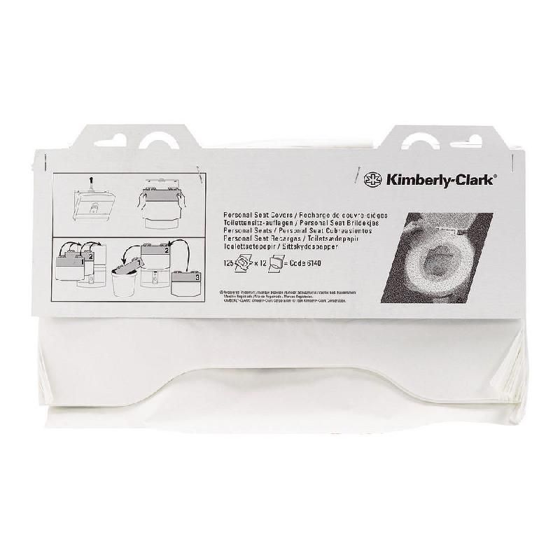 KIMBERLY-CLARK PROFESSIONAL RECHARGE COUVRE-SIÈGES WC - KIMBERLY CLARK - 125 FEUILLES (PRIX À L'UNITÉ)