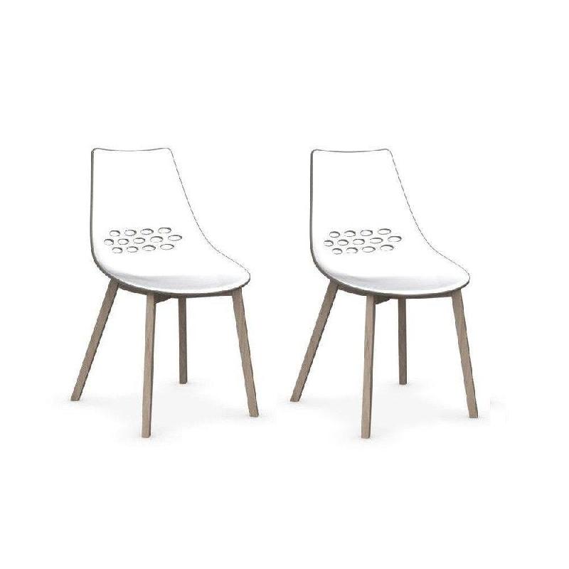 LOT DE 2 CHAISES JAM W  GRÈGE PIÉTEMENT FRÊNE NATUREL_0