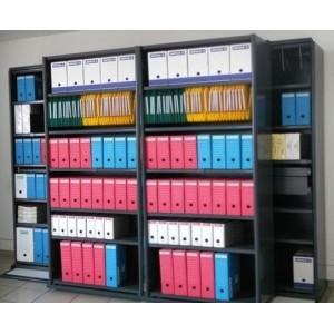 Rayonnage mobile latéral ouvert - 29 ml - 5 modules avec 2 coulissants - Garantie 5 ans_0
