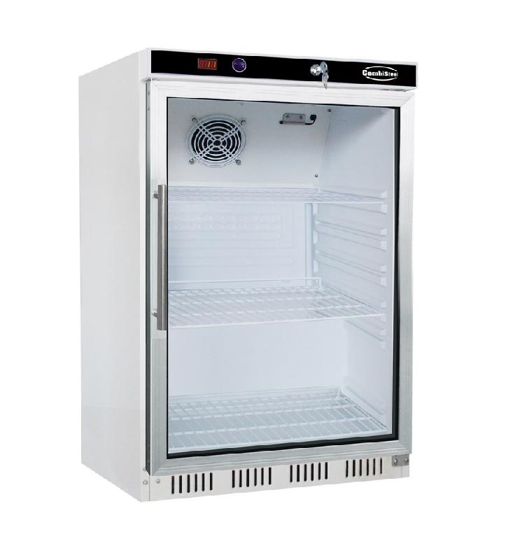 Réfrigérateur professionnel 1 porte vitrée 130L - Modèle 7450.0552 - Dimensions 600x585x855 mm_0