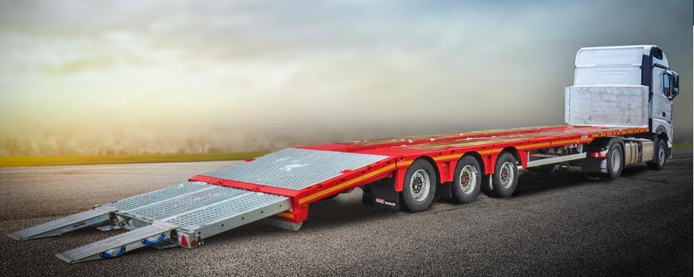 Semi-remorque Max Trailer MAX200 - 3 à 4 essieux - plateau extensible ou non-extensible