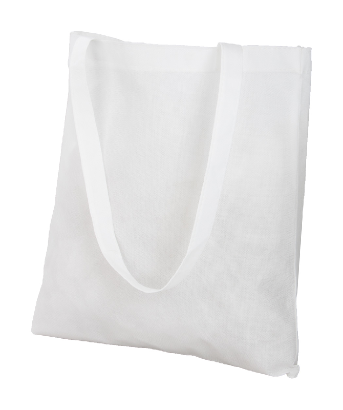 Tote bag publicitaire - non-tissé - coutures cousues - anses longues - 70 g/m² - couleur blanc_0