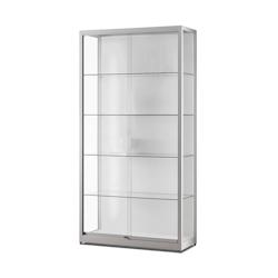 Vitrine d'Exposition Argent Eclairage latéral LEDstrip 100x40x197,2cm SARAZINO Vitrines - 3701478502856_0