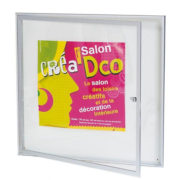 Vitrine d’affichage intérieur extra plate 20 mm d’épaisseur fond magnétique 12 x A4_0