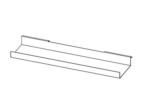 Goulotte horizontale pour bureau Spike - métal - 74/94/104 cm - Garantie 3 ans_0