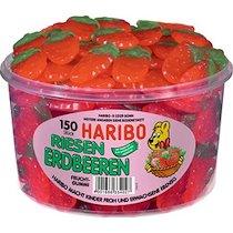 BONBONS GÉLIFIÉS AUX FRUITS FRAISES GÉANTES, 150 PCS - LOT DE 2