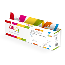 CARTOUCHE D'ENCRE REMANUFACTURÉE OWA - STANDARD - CYAN - POUR HP 981A