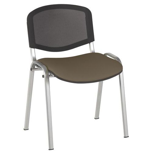CHAISES RÉUNION BLIZ PIÈT.ALU ASS. PVC M1 URBAN TAUPE - GMCE