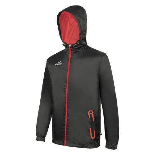 COUPE VENT ZEPHYR ENFANT - ELDERA - NOIR/ROUGE