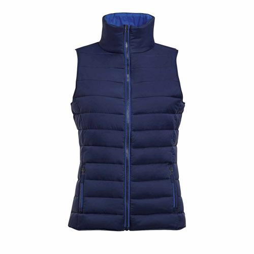 DOUDOUNE LIGHT FEMME SANS MANCHE EN NYLON MARINE