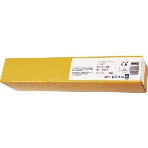 ÉLECTRODE ACIER - BASIQUE - POUR ASSEMBLAGES FORTEMENT SOLLICITÉS - DIAMÈTRE 2,5 MM - L 350 MM - BOITE DE 210 GYS