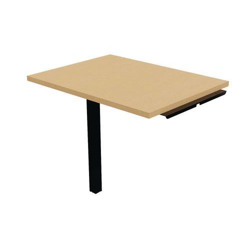 EXT. RETOUR PARTAGE/ASTRO 80X60 CM HÊTRE 1 PIED MÉTAL NOIR - BURONOMIC