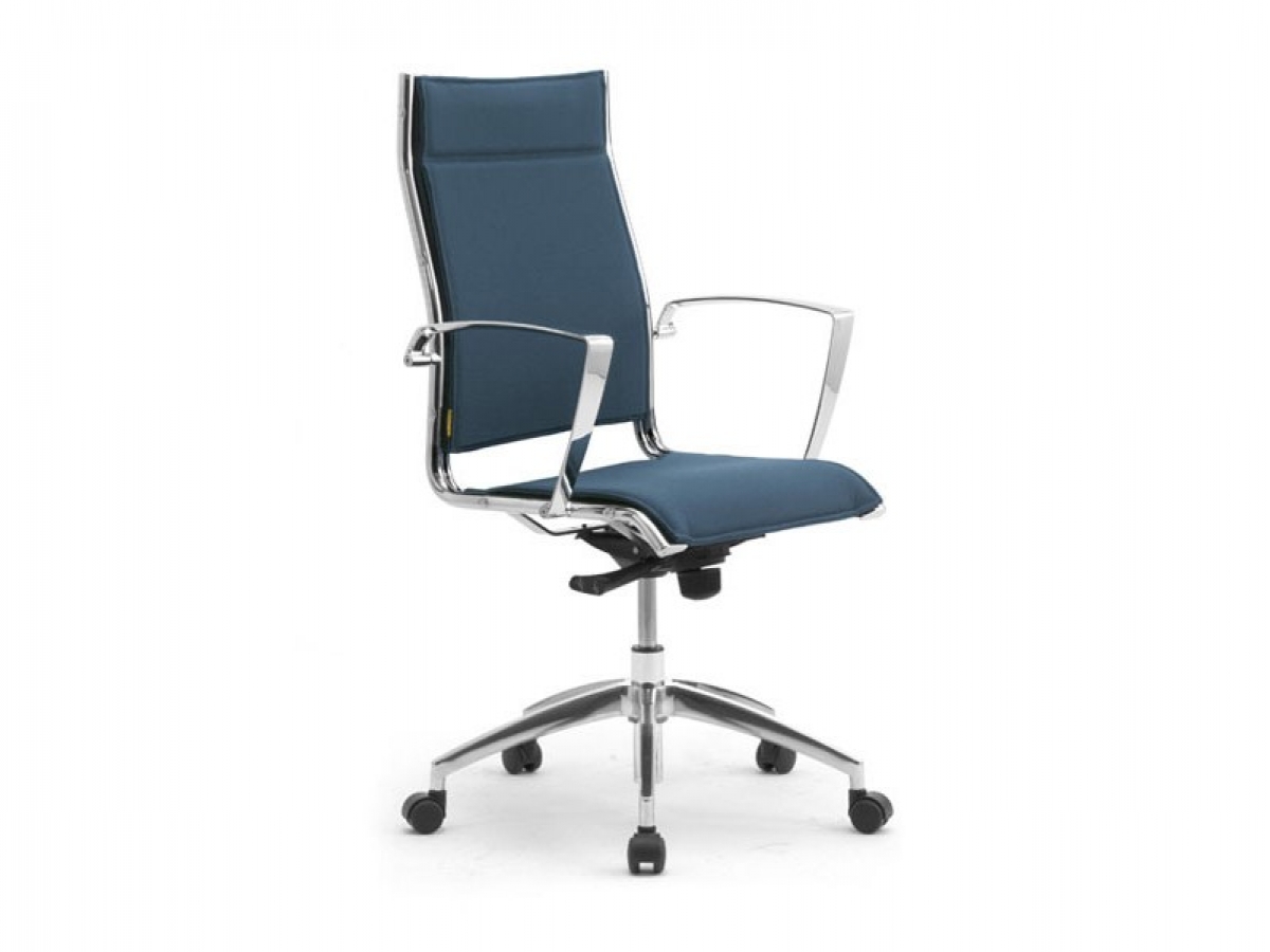Fauteuil de direction de prestance ORIGAMI X - Design contemporain avec accoudoirs chromés et mécanismes polyvalents_0