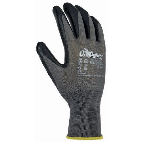 GANTS DE MANUTENTION ENDUCTION NITRILE VALZER T9 - U POWER