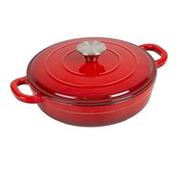 García de Pou Garcia de Pou 4 Unités - Cocotte Ronde Avec Couvercle 1,9 L Ø 23X5,8 Cm Rouge Fer - rouge fonte 270.75_0