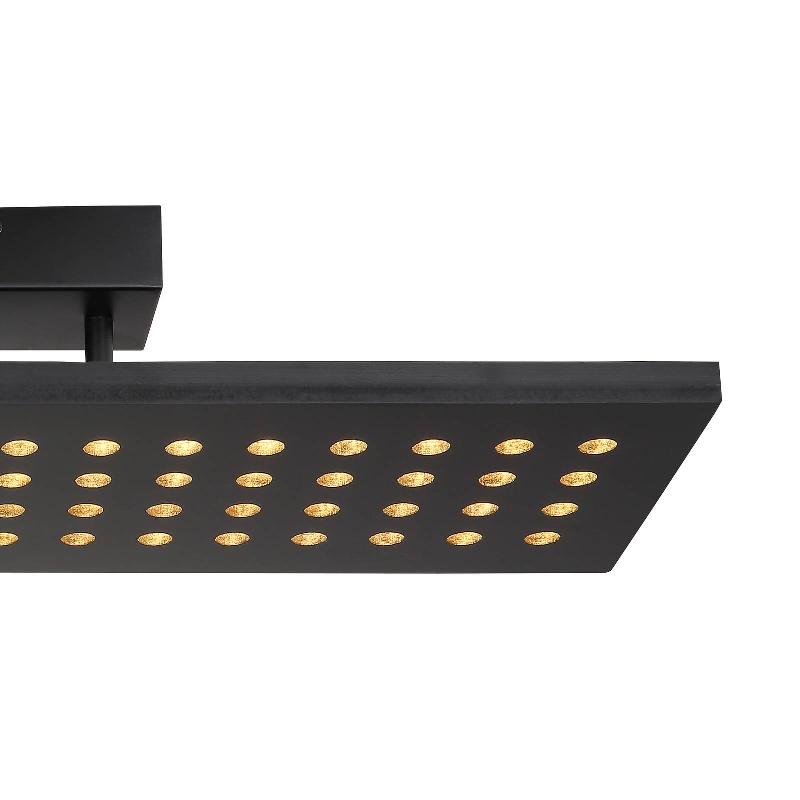 GLOBO PLAFONNIER LED DOLORES NOIR MAT/NOIR