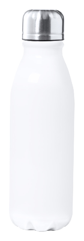 Gourde en aluminium - 550 ml - Blanc - Forme bouteille - 88 g_0