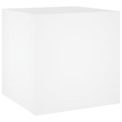 Helloshop26 - Jardinière bac lit surélevé plantes fleurs terrasse jardin 40 x 40 x 40 cm bois d'Ingénierie blanc 02_0037550 - 3000214259420_0