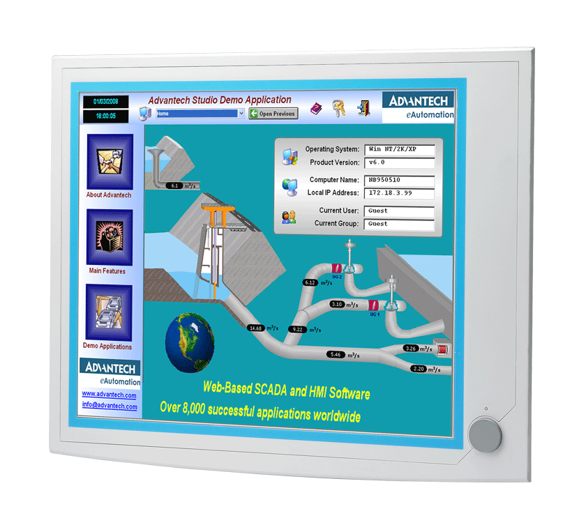 Panel PC industriel polyvalent à écran LCD TFT SVGA 19 pouces  / IPPC-6192A_0