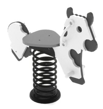 Jeux sur ressort - Vache LD1CR1730 - Tranche d'âge 1,5 ans et plus - Dimensions 0,91 x 0,32 x 0,83 m_0