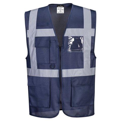 LOT DE 3 - PORTWEST F476 IONA GILET EXECUTIVE MARINE - TAILLE XXL