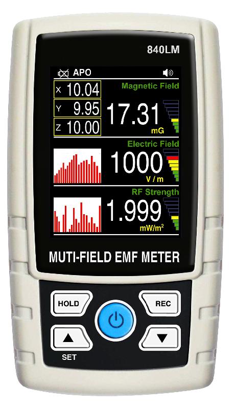 Mesureur de champ électromagnétique - Hautes fréquences 50 MHz à 3,5 GHz - Champ électrique 30,00 mV/m à 11,00 V/m #0840lm_0