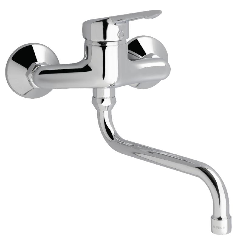 Mitigeur de lavabo mural okyris 2 clinic avec raccords excentriques et