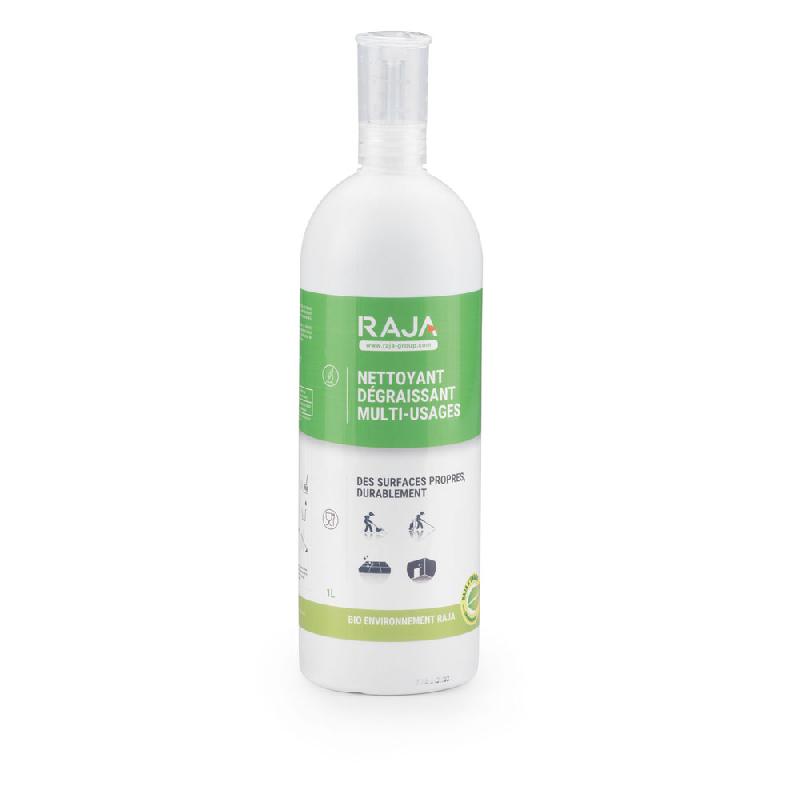 NETTOYANT DEGRAISSANT SURFACES ET SOLS RAJA - FLACON 1L - BOUTEILLE DE 1000 ML