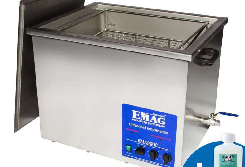 Nettoyeur à ultrasons 80L à usage multiple avec robinet de vidange - Minuterie 1-60 min - Emmi-800 HC_0