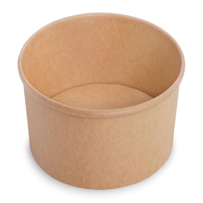 Pack NOVABOWL 500ml - Bol  Haute Résistance PE 18g & Couvercle PET Cristal Anti-Fuite - Idéal Entrées et Salades - Carton de 300 - Recyclable - bei_0