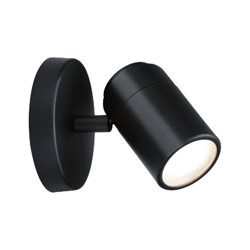 Paulmann Spotlight Zyli  IP44 GU10   230V max. 10W gradable Noir mat 66774 - noir métal 66774_0