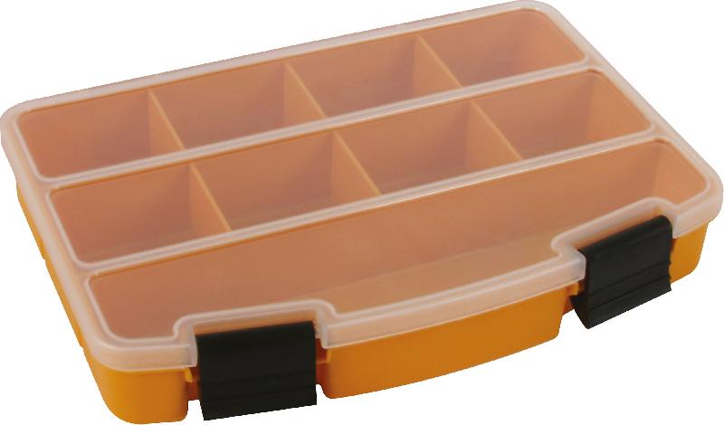 PEREL - Boîte de rangement 7'' - 9 compartiments fixes - 194x140x33 mm - SYNCHRO_0
