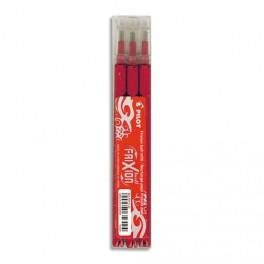 PILOT POCHETTE DE 3 RECHARGES POUR ROLLER FRIXION BALL ROUGE DE 356063