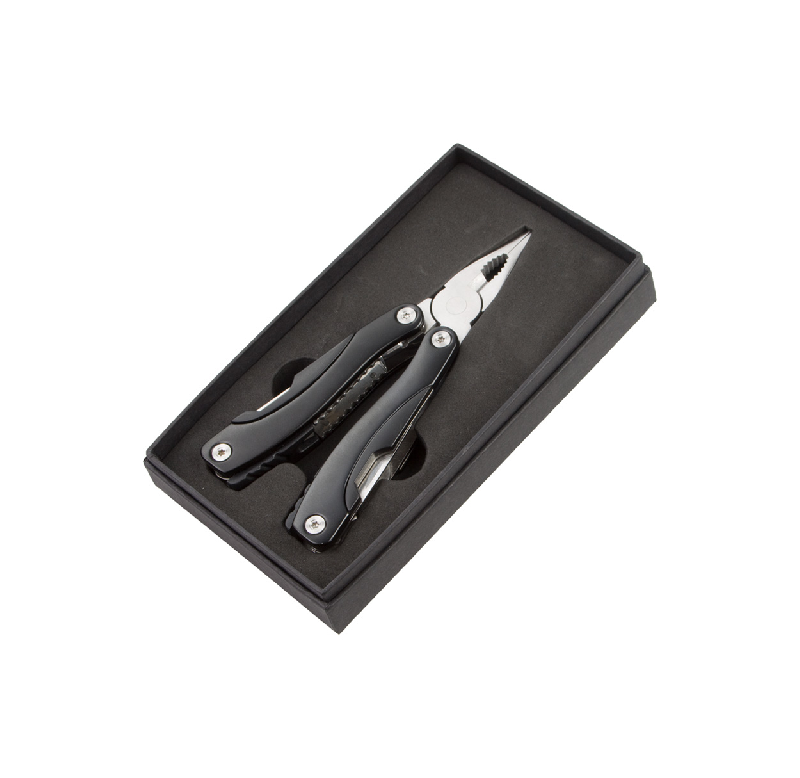 Pince multi fonctions - 8 fonctions - livrée avec boîte cadeau noire_0